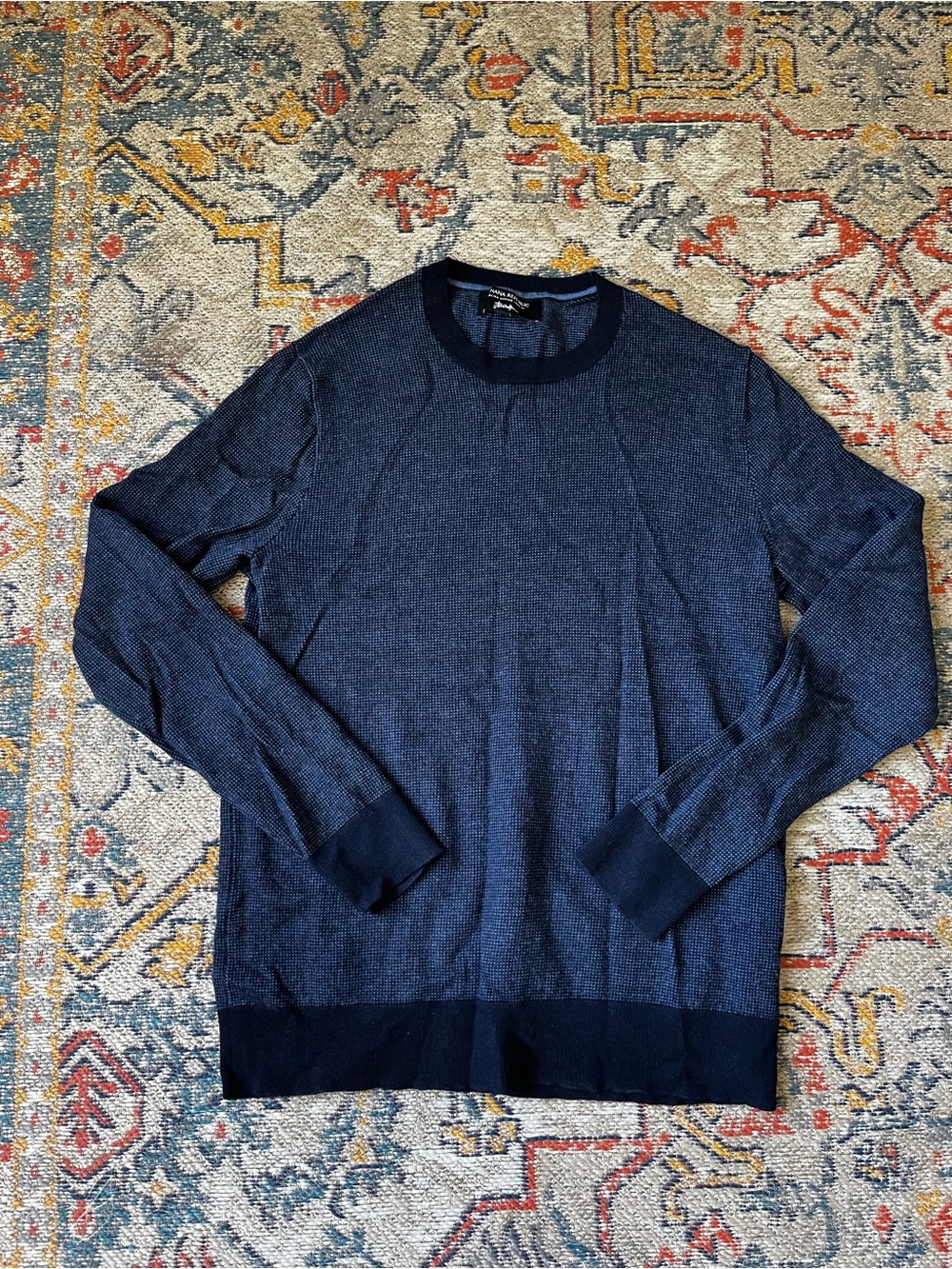 Banana Republic Men’s Dark Navy Crewneck Sweater Size L Slim Fit